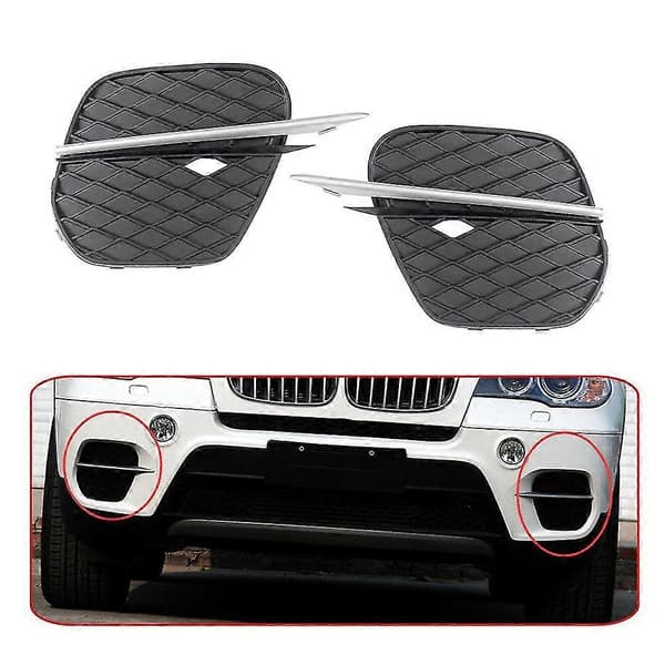 1 Par Frontfanger Grilldeksel Grill for - X5 E70 2011-2013 51117222859 51117222860