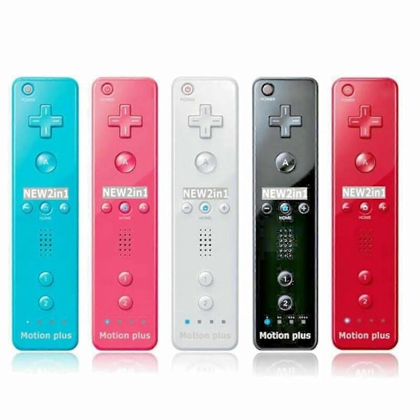 For Wii Remote Innebygd Motion Plus Fjernkontroll For Wii Kontroller Wii Remote-bend Blå-Excellence