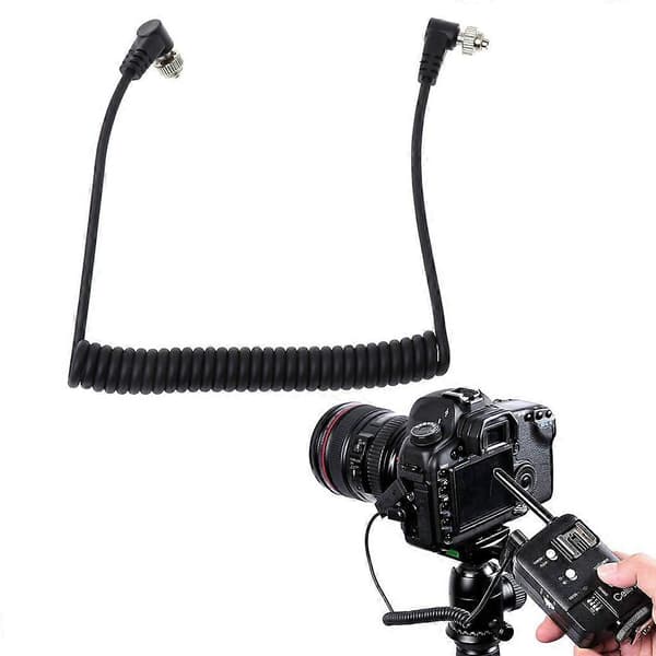 M-M PC Sync Ledning Han Til Han Flash Fjederkabel Med Skruelås Til NIKON