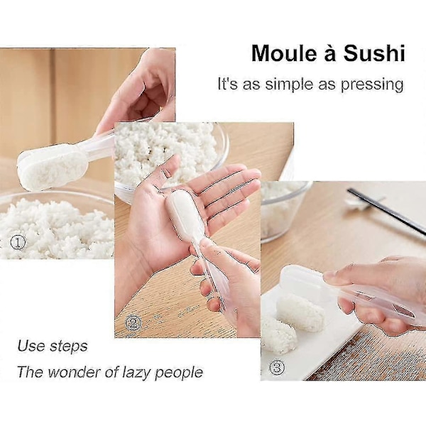 2 st Sushi Form, Kök Bento Sushi Onigiri Form Verktyg Fyrkantig Risboll Gör-det-själv Födelsedagspresent
