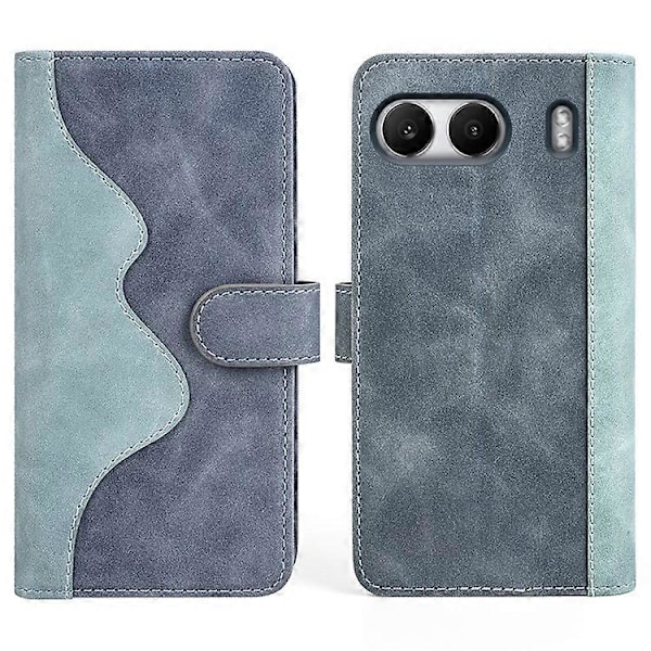 Yhteensopiva OnePlus Nord 4 Lompakkokotelo Nahkainen Puhelinkuori, Liitosväri Blue