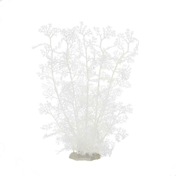Akvarium Plastväxter 2 st 38 cm (Vit 2 st) c