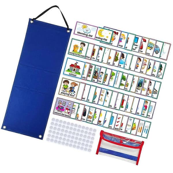 1 Set Barn Daglig Rutin Schema DIY Visuell Kalender Schema med Kort