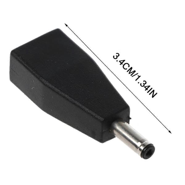 Micro USB Hunn Til DC 3.5x1.35mm Hann Plugg Jack Konverter Adapter Lader For USB HUB LED Lys Vifte