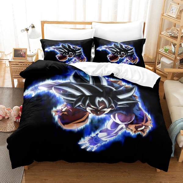 Dragon Ball 3d- printed 2/3 st Sängkläder Set Cover Cover Örngott Barn Present Färg 23 173x218cm