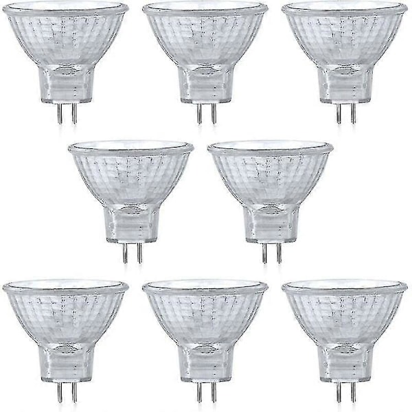 Hgbd-mr11 Halogenpære 12v 20w, Gu4 Lyspærer Varmhvit 2800k Bi-pin Reflektor Base Lamper, Spotlight 2 Pin Gu4 Innfelt Skinnebelysning Med Front G