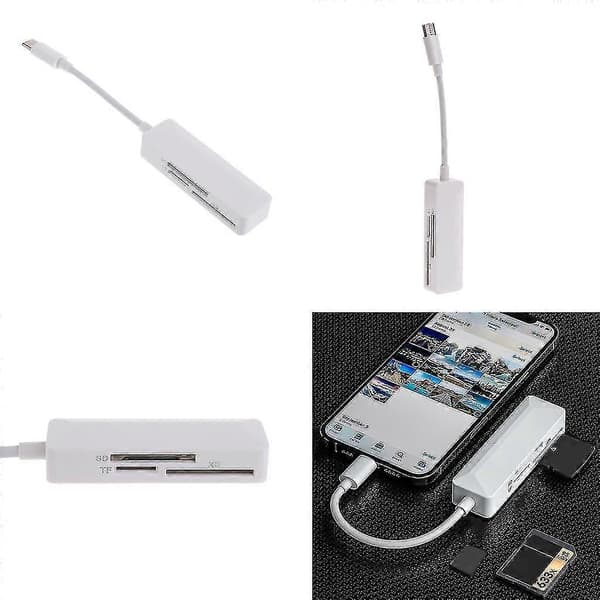 Usb C Kortlæser Tfsd Xd 3 I 1 Kortlæser Til Bærbar Telefon Tablet