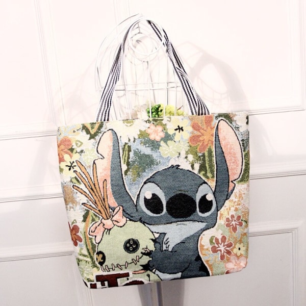 Anime Disney Stitch trendig handväska Mickey Mouse casual skolväska style 4