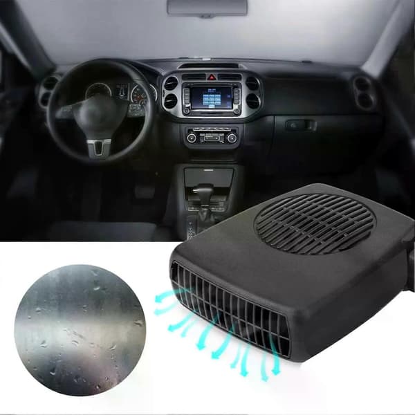 12V 200W Bærbar 2-i-1 Keramisk Varme Kølevarmer Ventilator Afrimer Dugfjerner Universal Keramisk Varmer Bilventilator Bildugfjerner