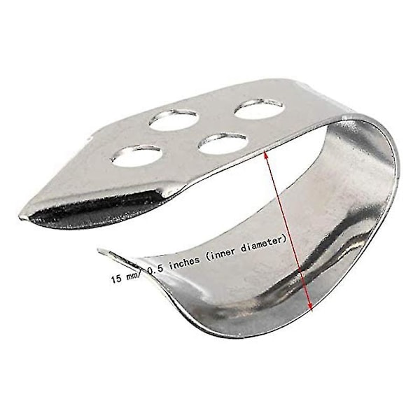 4 st Metall Tumme Finger Gitarrplektrum Rostfritt Stål Gitarrplektrum För Akustisk Gitarr Banjo Ukulele