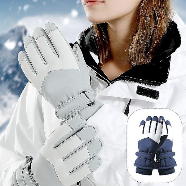 Ski Lumihanskat Talvi Kylmä Sää Tuulenpitävät Lämpimät Sukset SK15 navy blue (men)