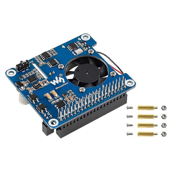 POE HAT (C) for 4B/3B+, Power Over Ethernet HAT, Støtter IEEE 802.3Af/At-kompatibelt nettverk