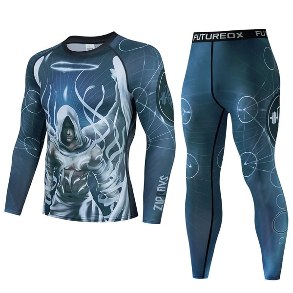 Miesten Muay Thai Miesten MMA-potkunyrkkeily-urheilupuku BJJ Rashguard T-paidat Rash Guard Fitness Verryttelypuku Nyrkkeilypaita Set 50 Sets XL