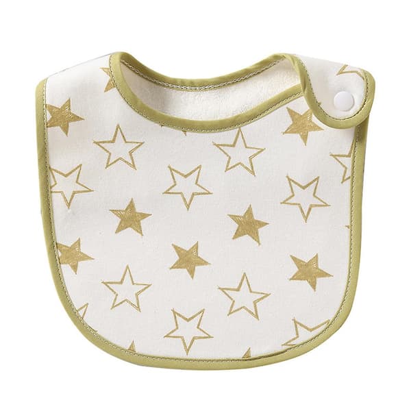 Boho Baby Unisex Bomulls Haklappar Med Bomull För Äta Blommor Tryck