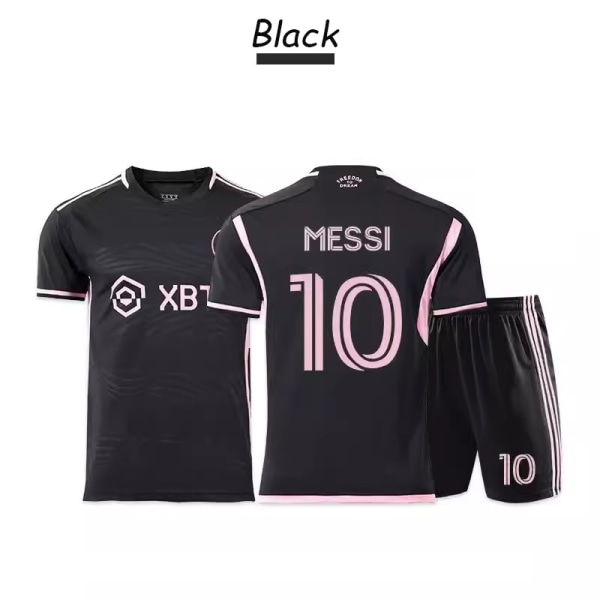 【Certifiering major】 Messi Fotbollskläder Miami International Jersey Argentina 10 Fotbollströja Set Hemma/Borta tröja Match Trai 3 26