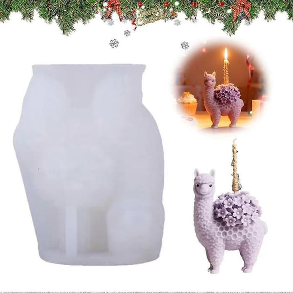 Födelsedag Kreativ Alpacka Liten Blomma Silikonform F0D8 A 1pcs