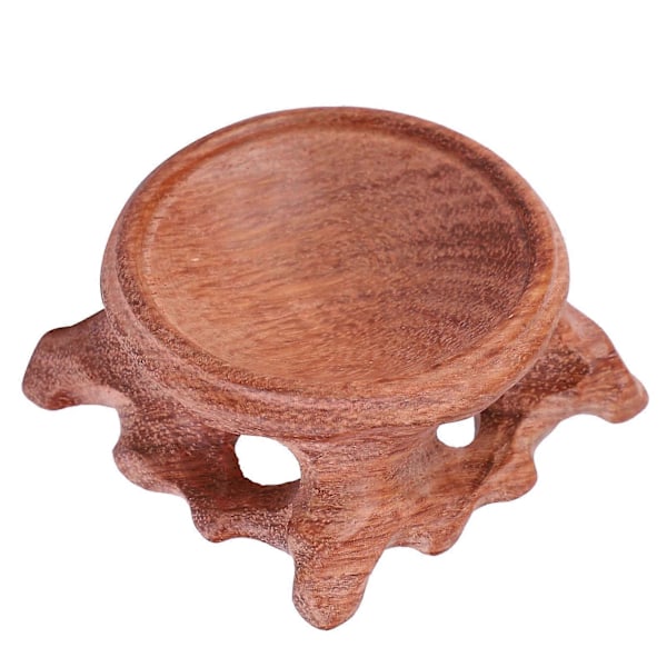 Delikat Kristallkula Bas Lek Med Valnötsbit Massiv Träbas Gourd Äggsnideri (Rosewood)