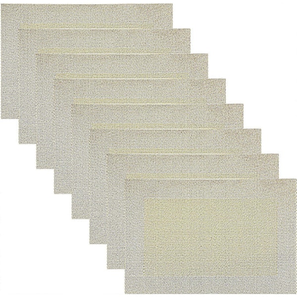 8 kpl:n liukuesteelliset, pestävät ja lämmönkestävät PVC-pöytätabletit ruokapöydälle, 30*45 cm