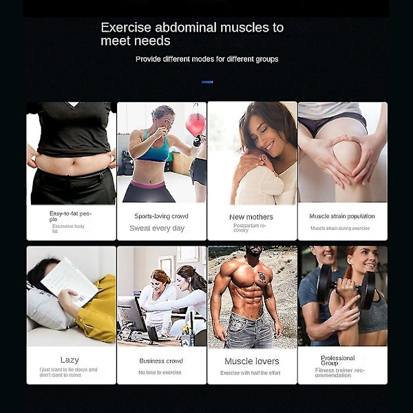 EMS Träningsenhet, Magtränare, EMS Magstimulator för Män och Kvinnor