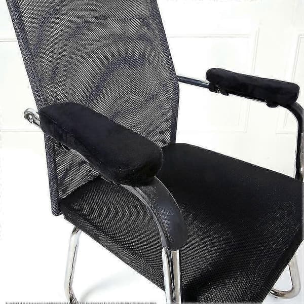 Ekstra Tykk Stol Armlene Med Memory Foam Armlene 2 Stk Stol Armlene (svart)