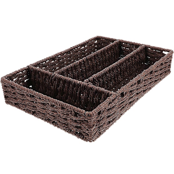 Kosmetik Opbevaringskurv Simpel Delikat Gitterdesign til Hjemmebrugere 30.5X21X5.5CM Organisation 1 stk