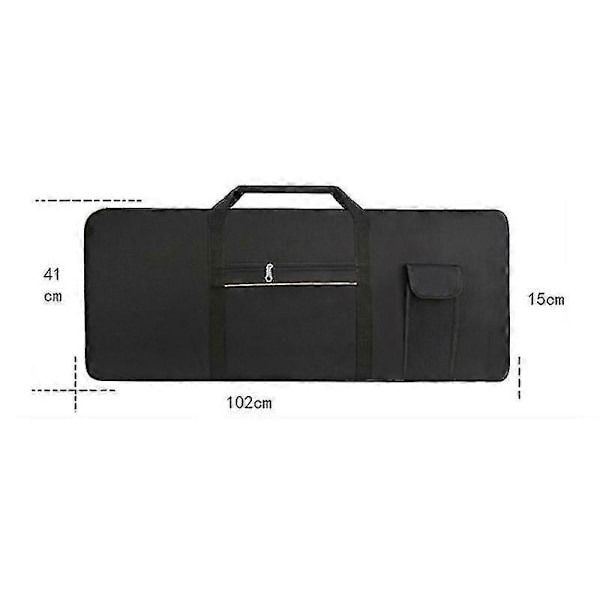 Bærbar 61-tangenters keyboard gigbag