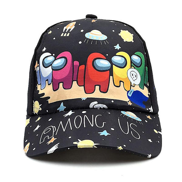 Among us ​​Bedragare och Crewmate Cap Barn Pojke Flicka Hatt Printed Cap för barn Tecknad solhatt style 3