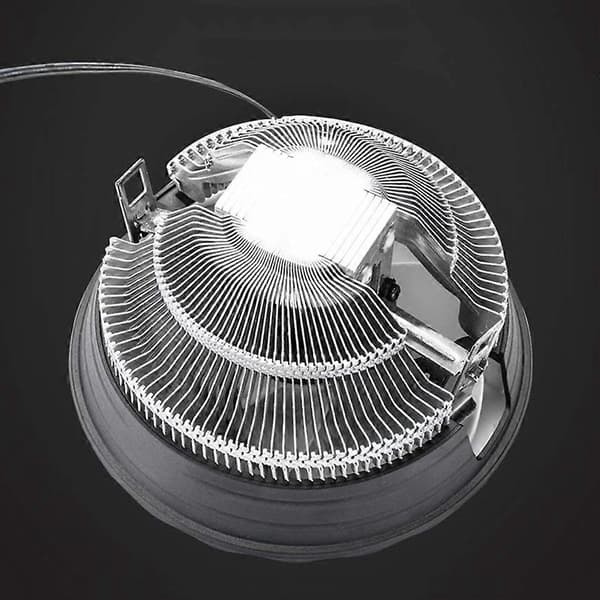 CPU Køler Radiator Lav Støj RGB Glød Køleventilator til Stationær Computer Køler
