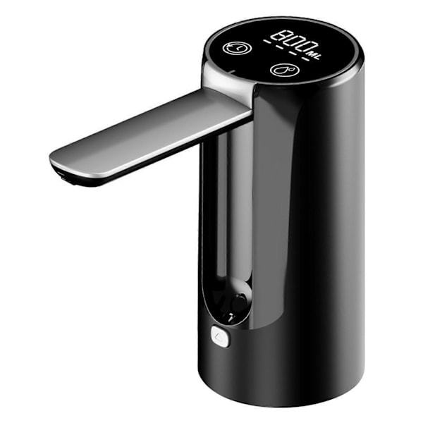 Vikbar Vattendispenser Lätt Uppladdningsbar Vattendispenser för Vardagsrum Hem Black Basic Style