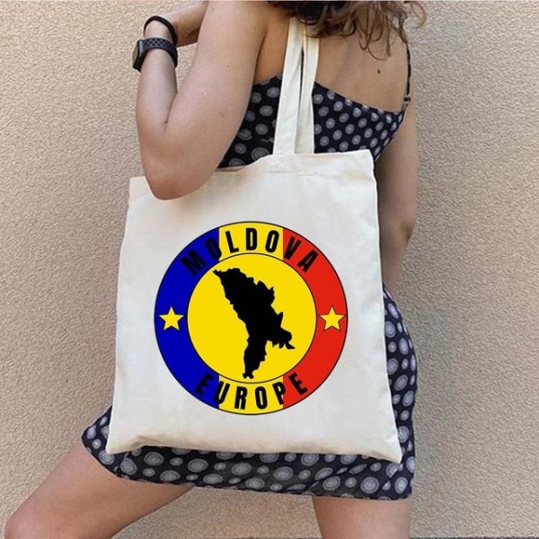 Kart Flag Lion Shopping Bag Cotton Canvas Tote Bag white