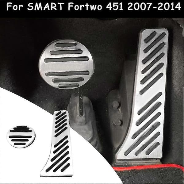 Gaspedal och bromspedal skydd halkfritt för Smart Fortwo 451 2007-2014