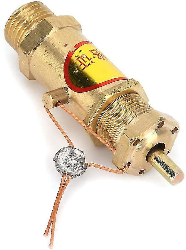 Tilbakeslagsventil for luftkompressor, sikkerhetsventil messing G1/4 luftkompressor erstatningskomponenter for kjele dampgenerator trykklager