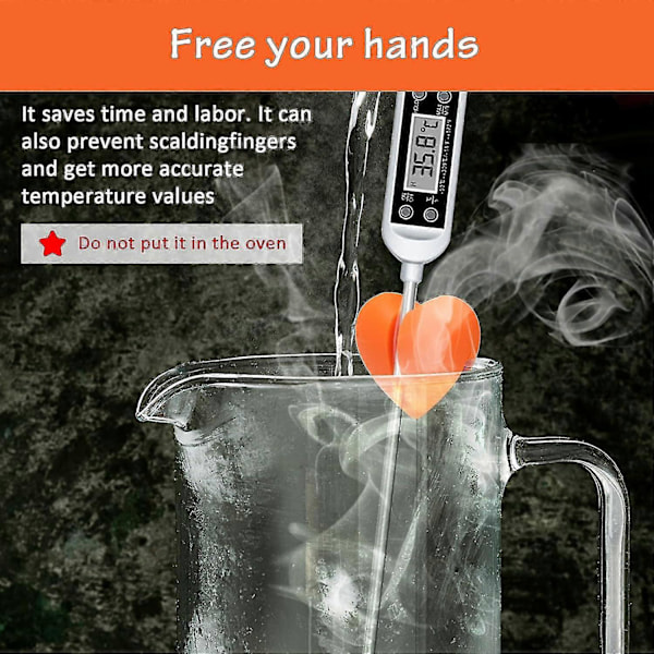 2 stk Termometer Pot Klips Holder, Candy Termometer Pot Klips Holder For Digital