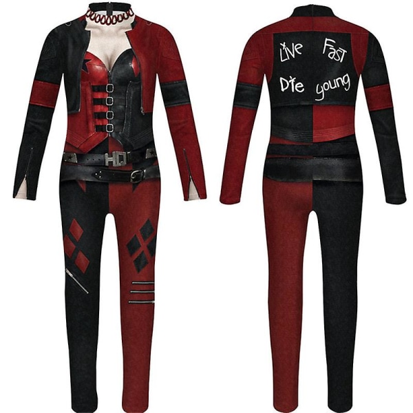 Barn Halloween rolig kostym pojke flicka 3d print bodysuit Cool barn cosplay jumpsuits style 2 XL