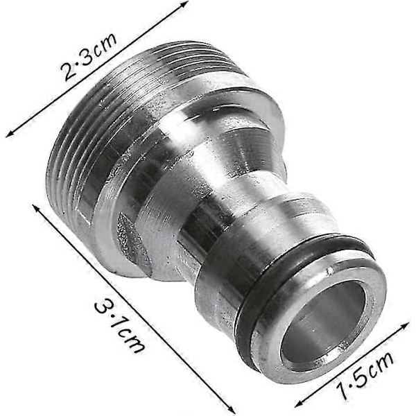 Messing Vandhane Konnektor Haveslange Vandhane Adapter Slange Rør Konnektor Messing Haveslange Konnektor Vandrør Slange Samler