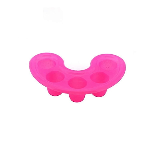 1 Pakke Opblødningsskål Tip Neglekunst Bakke Pleje Vask Opbløder Neglekunst Badeværktøj (Rose Rød)