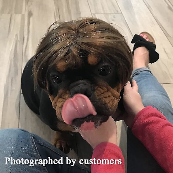 Hunde Cosplay Paryk Til Små Hunde Udklædning Til Halloween Hundeparykker Til Mellemstore Og Store Hunde Kæledyr Halloween Dekorationer bd