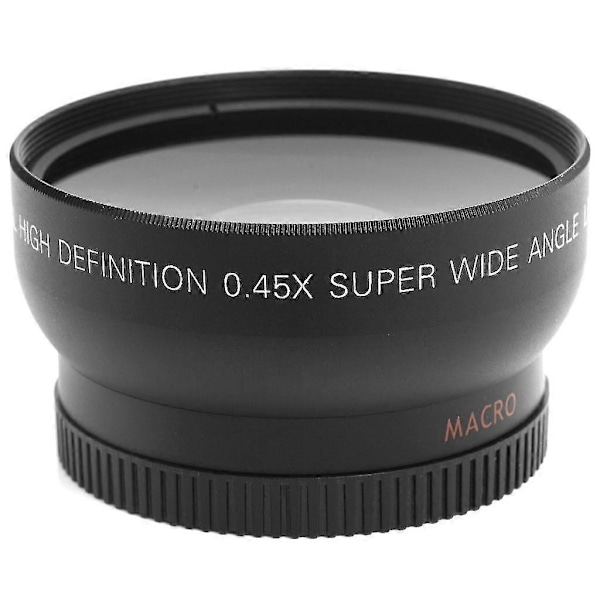 55mm Makro Vidvinkelobjektiv 0.45x Hd För Sony Dslr A230 A350 A300 A330 A500
