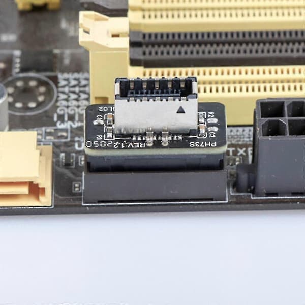 USB 3.0 Intern Header till USB 3.1/3.2 Typ C Front Typ E Adapter 20p till 19p