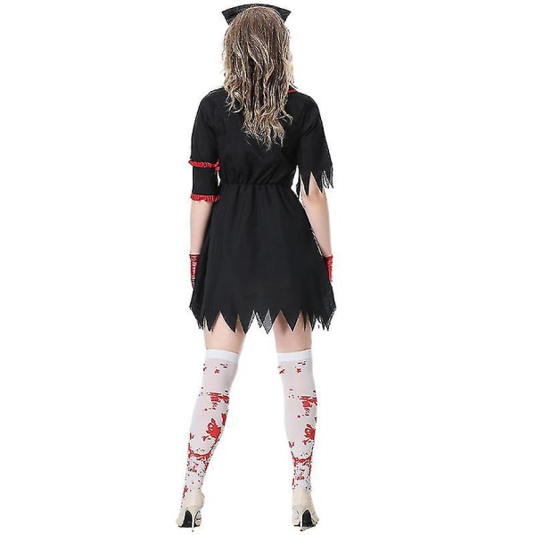 Vampyyrit Zombie Verinen Sairaanhoitaja Cosplay-asu Aikuisten Naisten  Univormu Kauhu Tyttö Mekko Tyylikkäät Vaatteet Halloween Carnival Party XL  c23d | XL | Fyndiq