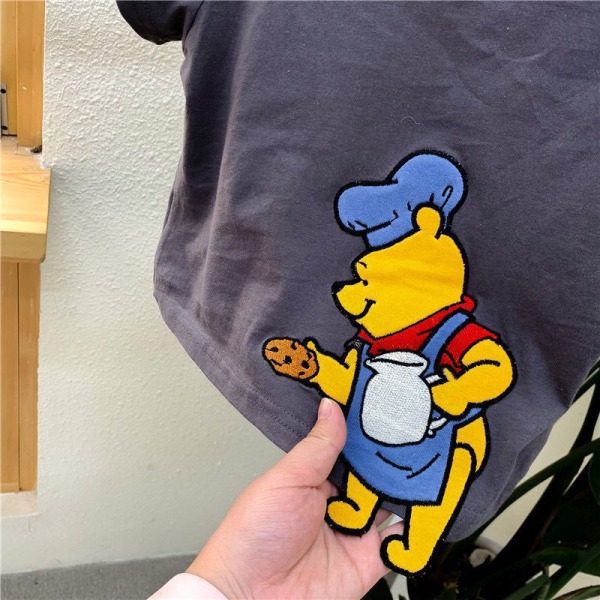 Disney Tigger Nalle Puh Kortärmad T-shirt för pojkar och flickor i bomull Sky Blue 130cm