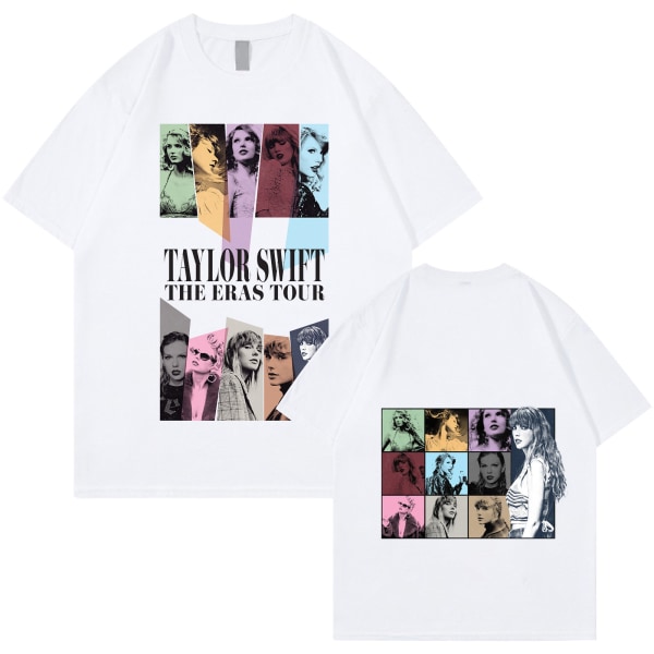 Unisex Taylor Swift Fan T-Shirt Trykt T-Shirt Skjorta Pullover Vuxen Collection Taylor Swift T-Shirt white L