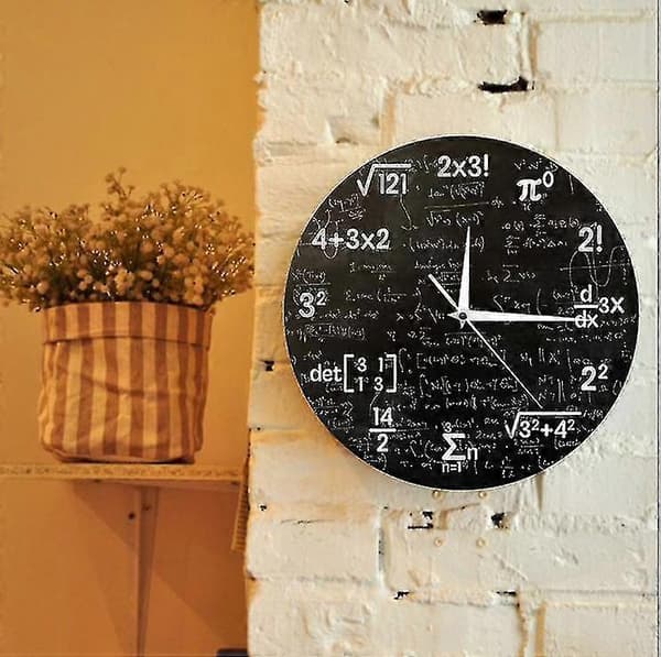 Matematisk Ekvation Modern Minimalistisk Dekorativ Väggklocka