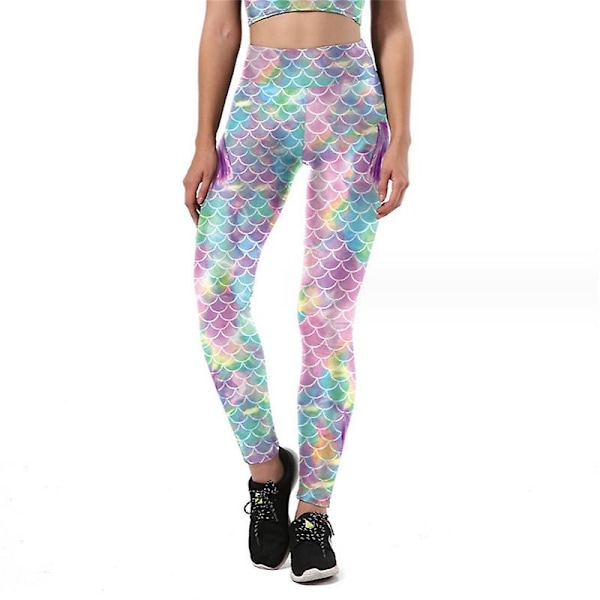 Naisten tytöille tarkoitetut urheiluliivit ja leggingsit, jotka tukevat joogaa Tommy Controlilla COLOR 5(LEGGINGS) M