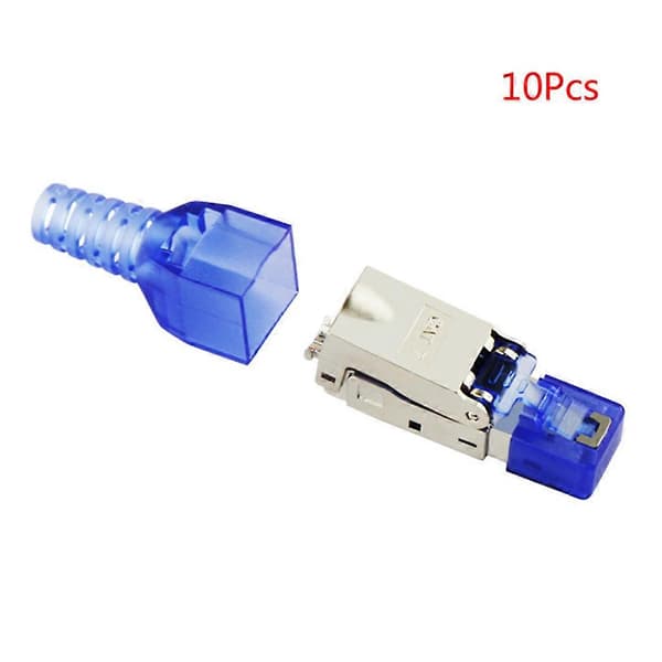 Skjermet industriell Ethernet krystallhode felttermineringsplugg 100 Gbps