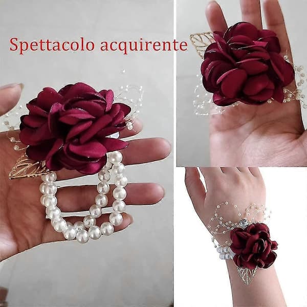 Brudepike Håndleddskorsage Blomsterarmbånd