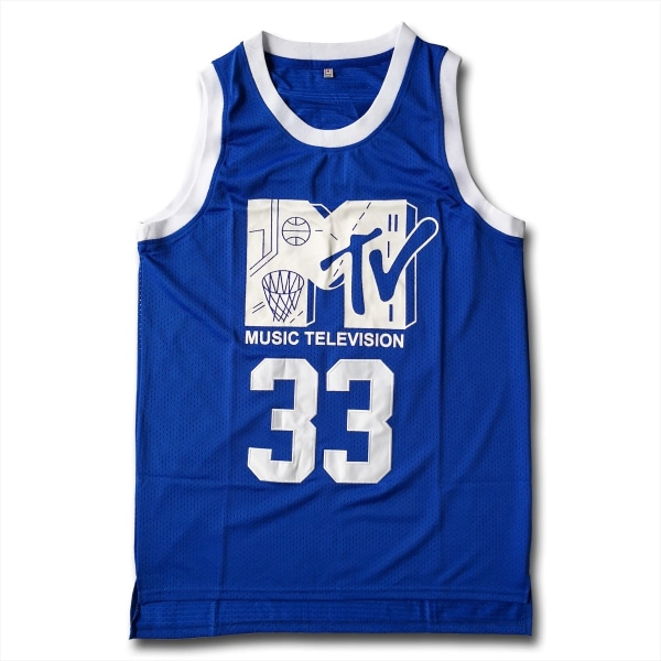 Will Smith #33 Basketball Jersey B-Ball Jam 1991 Blue Will Smith M