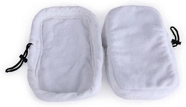 5 stk. Universal Vaskbar Mikrofiber Dampmopp Erstatningsputer, 27 X 16cm (hvit)