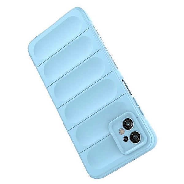 Kompatibelt för Motorola Moto G32 4G Robust Baksida Flexibelt TPU Anti-repskydd LightBlue