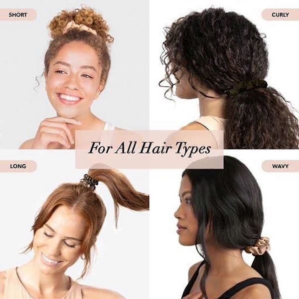 Sort Satin Scrunchie, Satin Scrunchie til Piger | Sød Satin Scrunchie, til mænd og kvinder